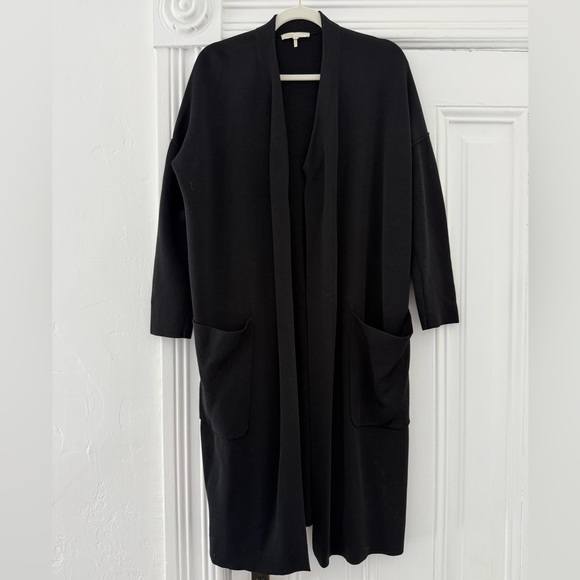 Maje over sized Black Longline Cardigan Sweater - Picture 3 of 9